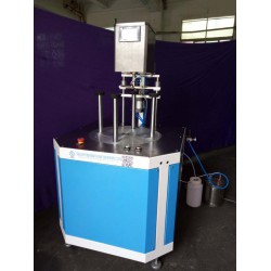 塑料圓筒蓋膠水封底機，吸塑蓋打膠機廠家
