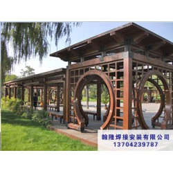 盤錦哪有供應高性價園林景觀工程|鞍山涼亭