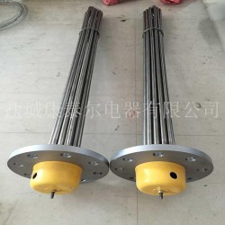 不銹鋼3U法蘭電加熱管 油槽法蘭式電加熱管 非標定制