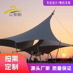 江西優美型景觀棚 張拉膜觀賞棚 PVDF膜布質量