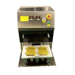 專業(yè)生產鋁箔盒封口機快餐盒片膜熟食鴨脖小海鮮錫紙盒封膜機